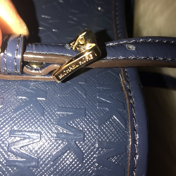 New Michael Kors Navy Blue Tote Bag - Picture 4 of 5